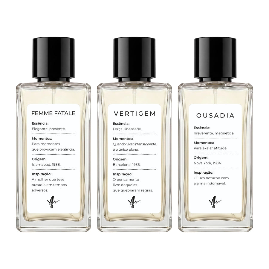 Kit 08 - Femme Fatale + Vertigem + Ousadia