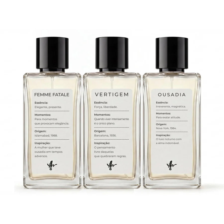 Kit 08 - Femme Fatale + Vertigem + Ousadia