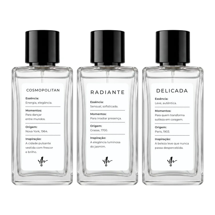 Kit 02 - Cosmopolitan + Radiante + Delicada