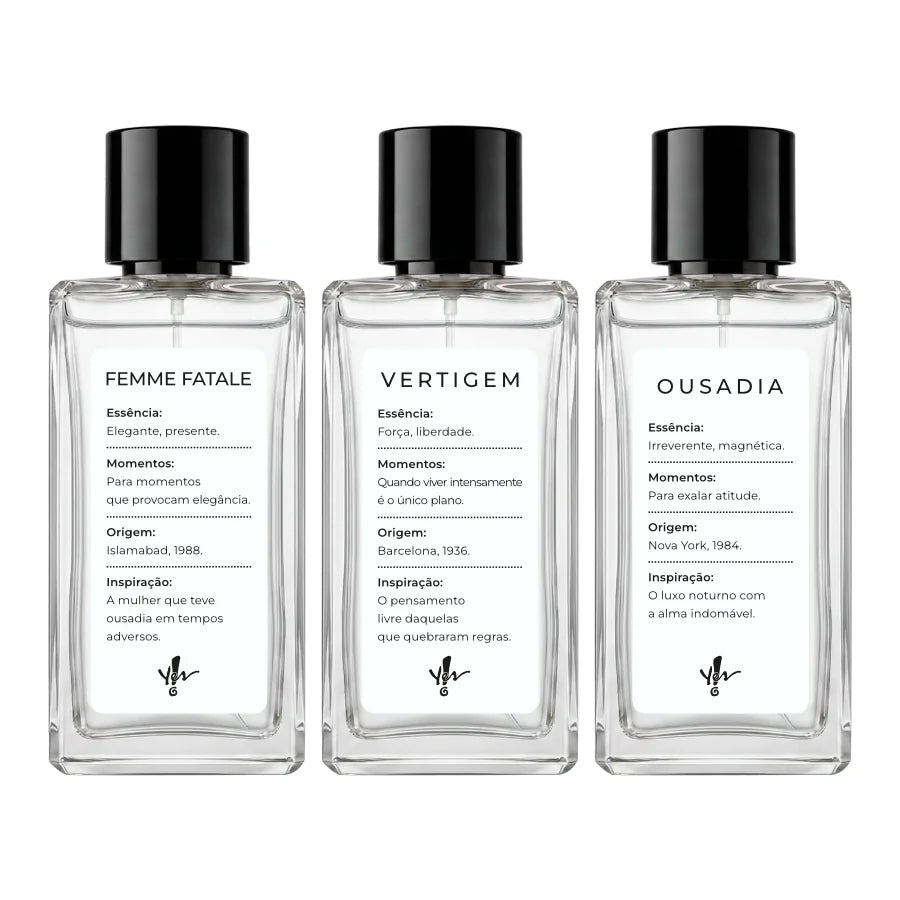 Kit 08 - Femme Fatale + Vertigem + Ousadia